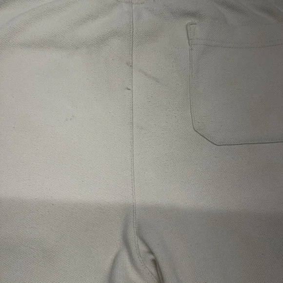 Polo Ralph Lauren Double Knit Jogger Pant Mens Medium Cream Pony Logo Athleisure - Picture 5 of 14
